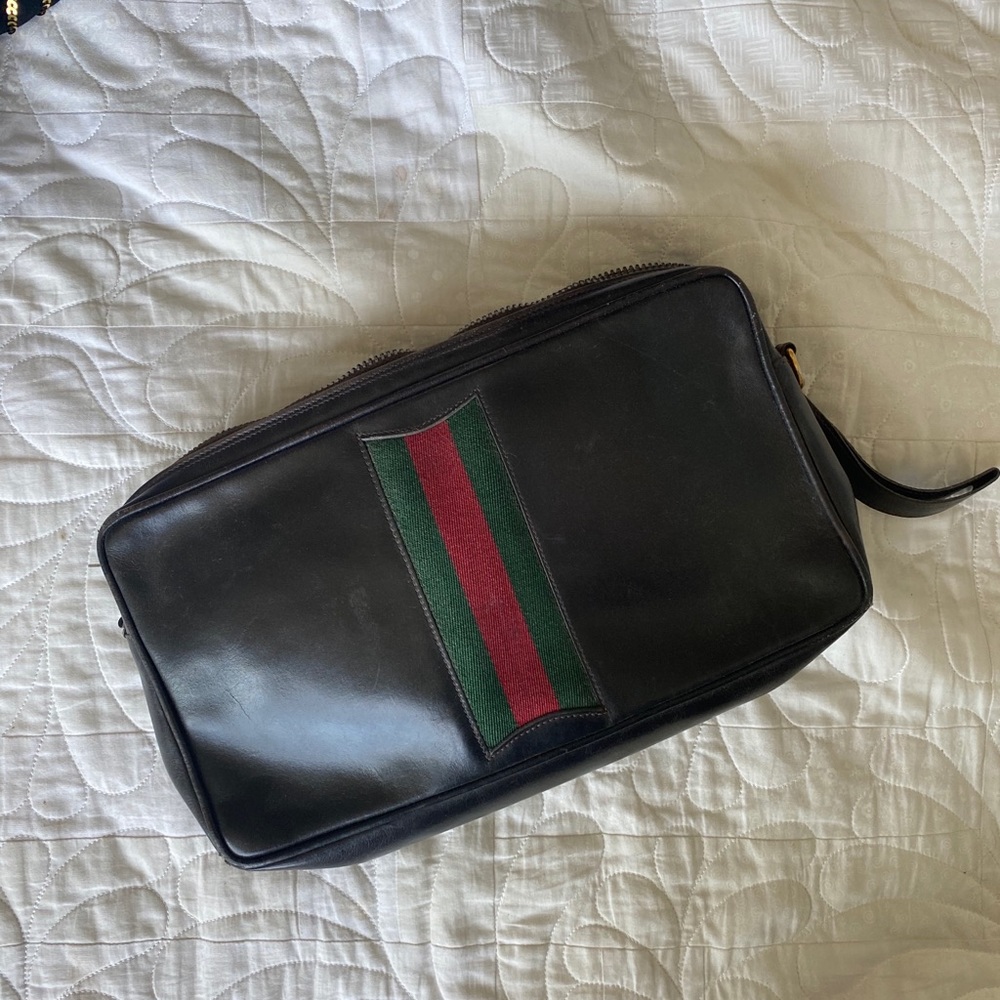 Vintage Gucci cosmetic bag